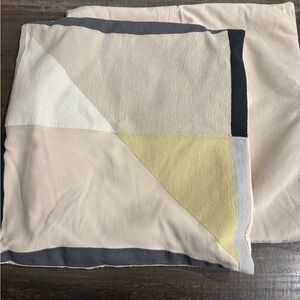 24x24 color block pillow cases from West Elm (set of two)